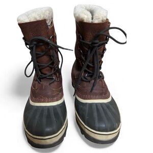 Sorel Men's Brown and Black Snow Boots